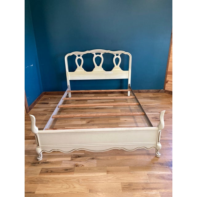 1950s MidCentury French Provincial Painted Full Size Bed Frame Chairish