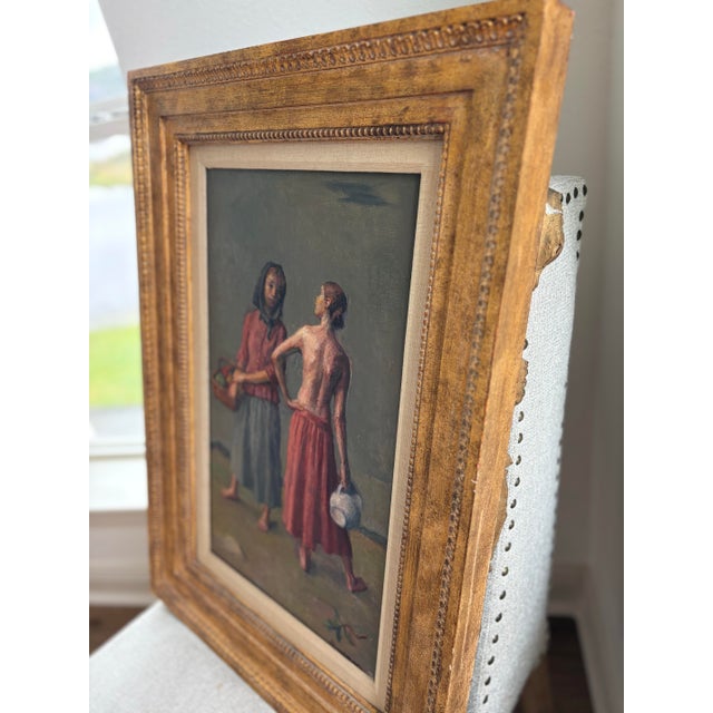 Late 20th Century Robert Brackman (1898-1980) - Prelude to Autumn, Oil on Canvas 20" X 12" For Sale - Image 5 of 12