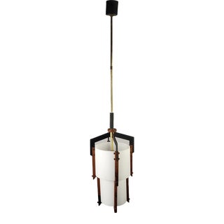 Vintage Mid-Century Modern Teak Pendant For Sale