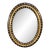 Irish Regency Gilt and Ebonized Convex Mirror, Late 19th Century For Sale