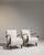 Ivory 1930-1939 Czech Republic Warm Ivory Linen Pair Of Bentwood-Arm Lounge Chairs For Sale - Image 8 of 11