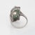 1920s Vintage Art Deco 2.16ct Diamond Ring Calibre Emeralds Sz 7 Platinum Elongated For Sale - Image 5 of 7