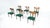 Mid-Century Modern Chairs in Wood and Fabric, Italy, 1960, Set of 6 For Sale - Image 18 of 18