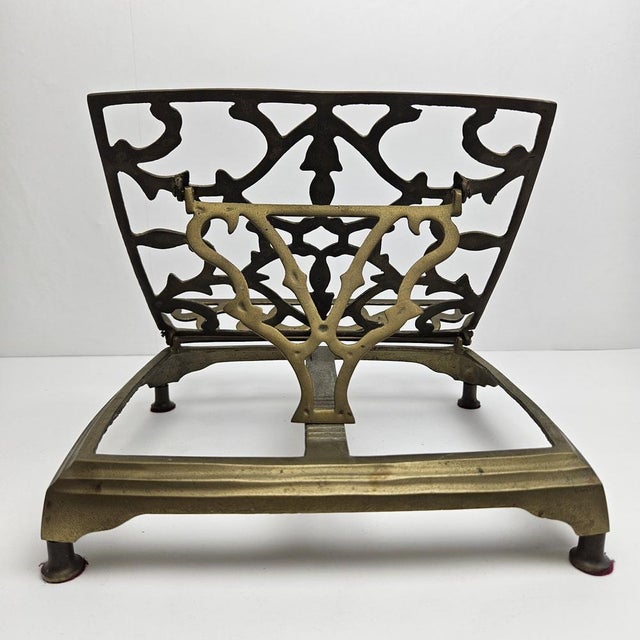 Adjustable Book or Magazine Stand in Brass, 1890s For Sale - Image 9 of 18