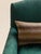 Emerald The Vintage Drexel Emerald Moire Flame Stitch Armchairs For Sale - Image 8 of 10