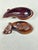 Chestnut Antique Japanese Hand Carved Antique Japanese Wooden Lidded Box Shaped Like an Eggplant. For Sale - Image 8 of 10
