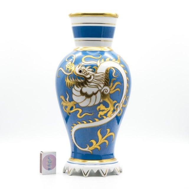 Porcelain Dragon Vase by Heinz Schaubach for Schaubach Kunst, 1920s-1930s For Sale - Image 10 of 13