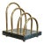 Vintage Marble and Brass Tiered Letter Holder For Sale