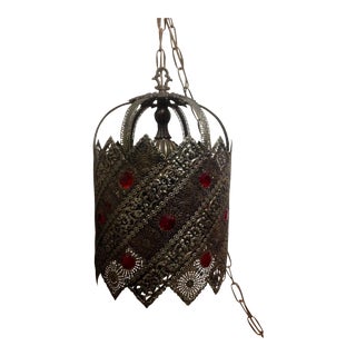 Vintage Medieval Mediterranean Lantern Pendant Lights - a Pair For Sale
