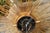 Vintage French Gilt Metal Sunburst Flush Mount Light Fixture from the 1950s For Sale - Image 11 of 11