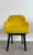 Yellow Mid Century Modern Style Yellow Velvet & Ebony Dining or Side Chair, Set of 4 For Sale - Image 8 of 12