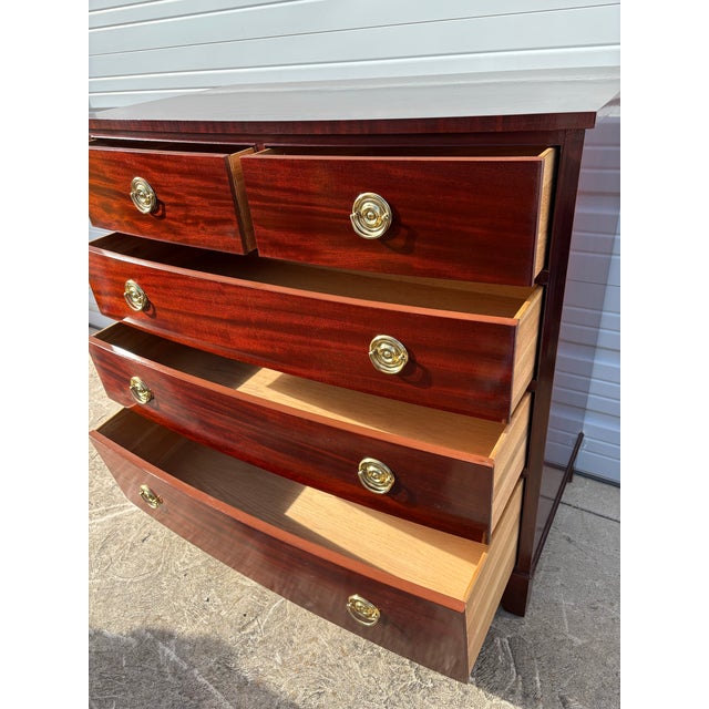 Traditional 1990s Baker Furniture Mahogany Chest of Drawers For Sale - Image 3 of 11