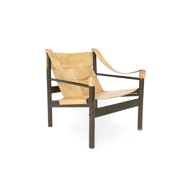 Sling Safari Chair in Cognac-Colored Leather by Abel Gonzalez For Sale - Image 14 of 14
