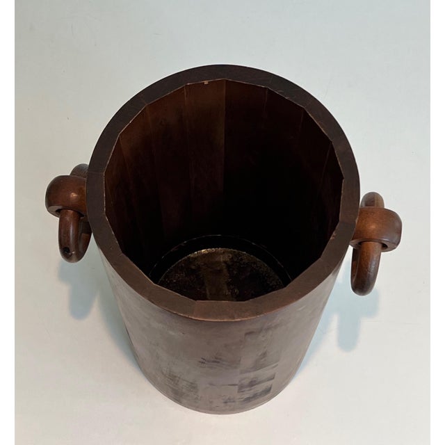 1950s 1950s Brutalist Wooden Umbrella Stand For Sale - Image 5 of 11