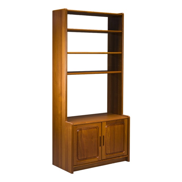 Danish Teak Bookcase with Cabinet from Dyrlund, 1970s For Sale