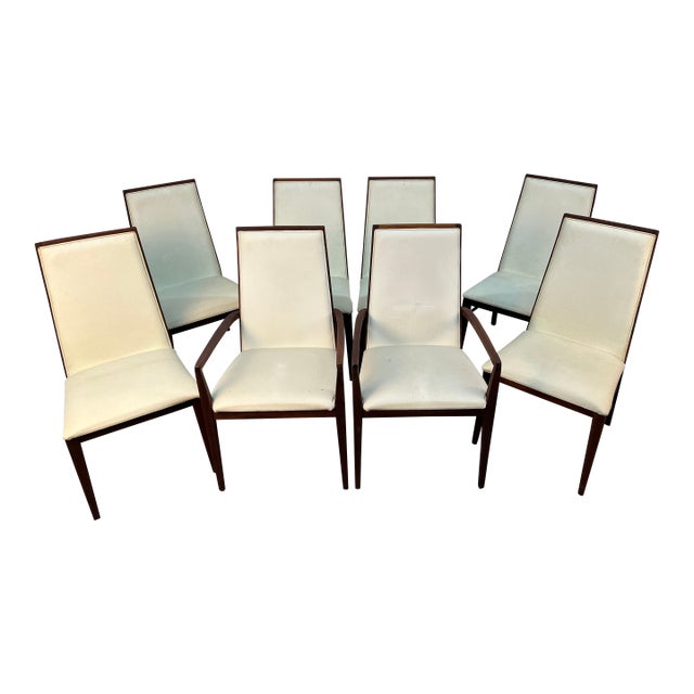 Mid 20th Century Merton Gershun for Dillingham "Esprit" Mid-Century Walnut Dining Chairs For Sale