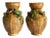 Antique Meiji Japanese Basketweave Vases With Crabs and Snails - a Pair For Sale