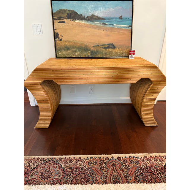 Vintage Large 37”x 25” Signed 1994 Plein Air Beach Landscape / Seascape, Oil on Canvas For Sale - Image 11 of 12