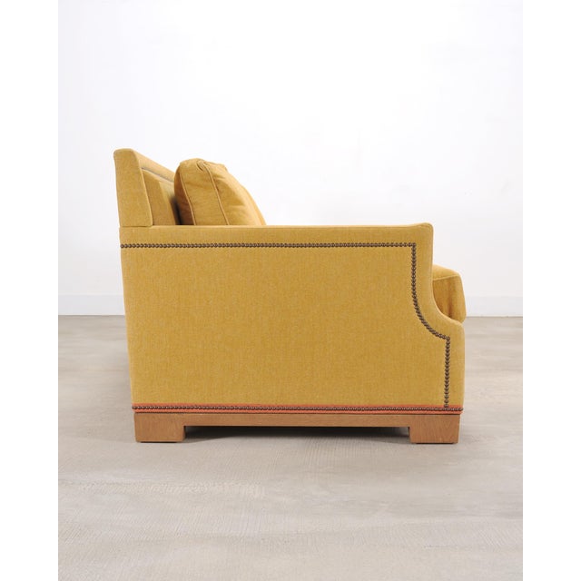 Goldenrod Holly Hunt for Studio H George v Sofa in Goldenrod Fabric For Sale - Image 8 of 18