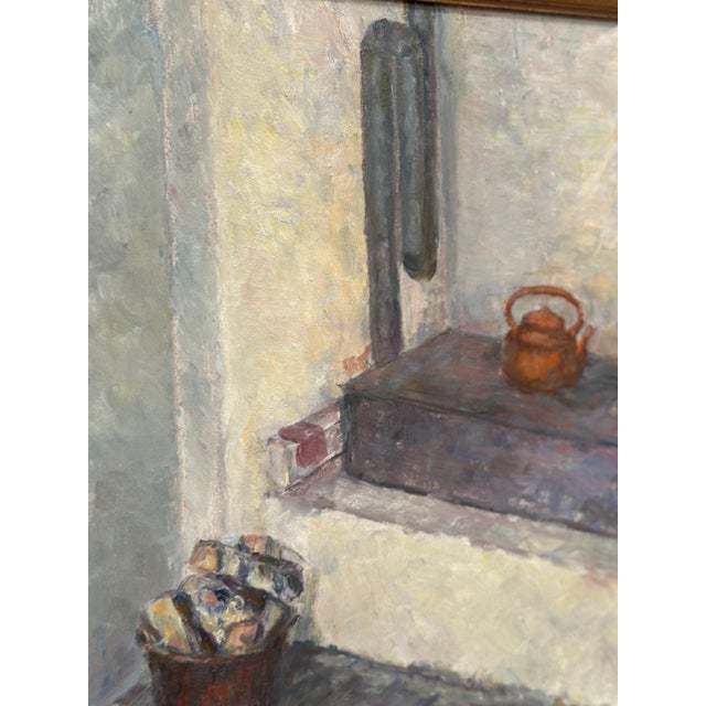 Hanne Jönsson, Panel Oven in the Studio, 1943, Oil on Panel, Framed For Sale - Image 6 of 18
