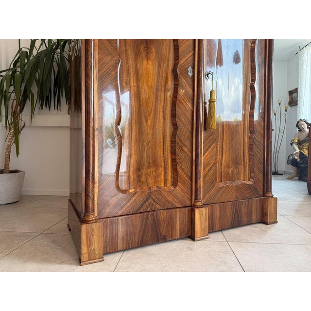 Antique Empire Columned Hall Cabinet For Sale - Image 14 of 18