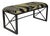 Scalamandre Maison by Port 68 Medallion Black with Forest Double Bench For Sale