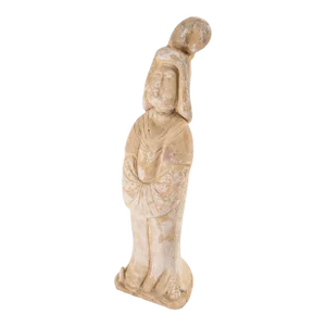 20th Century Chinoiserie Tang Style Chinese Pottery Figure of a Lady