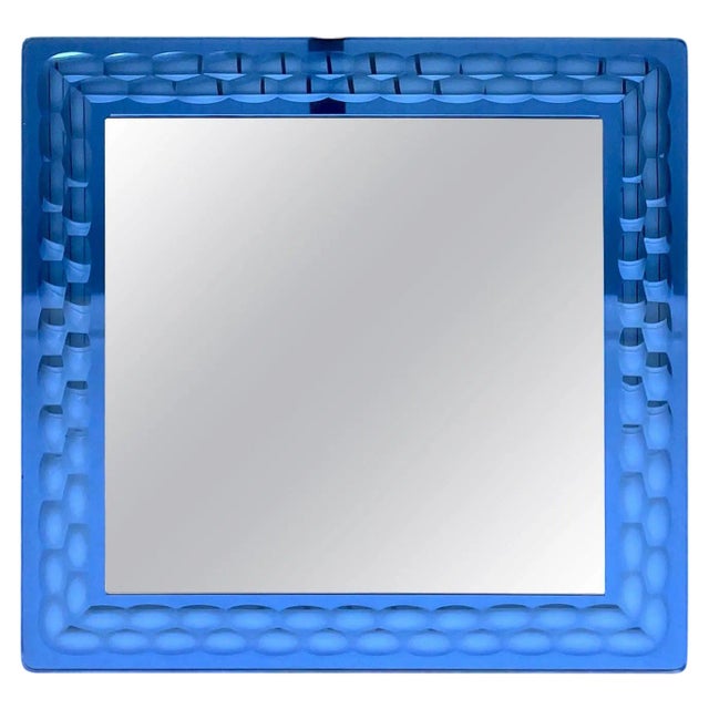 Squared Wall Mirror by Lupi Cristal Luxor, Italy, 1960s For Sale