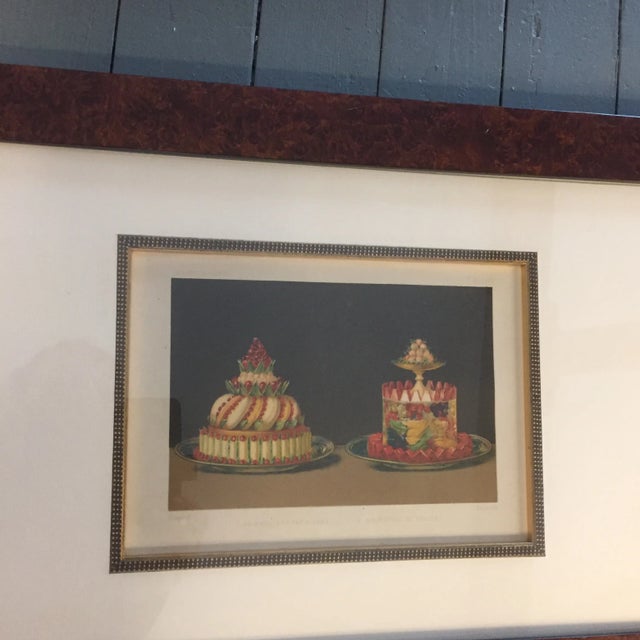 Wood Vintage Hors d'Oeuvre Colored Lithographs - Set of 8 For Sale - Image 7 of 11