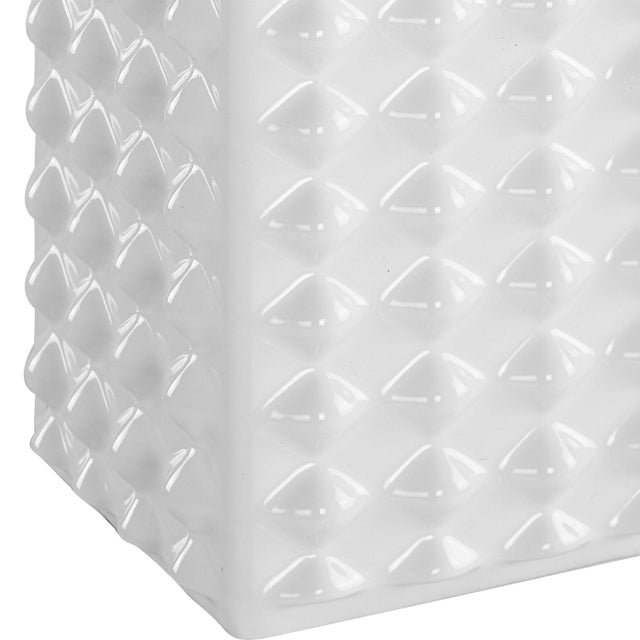 2020s Square Ceramic Table Lamp With Knobs For Sale - Image 5 of 7