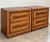 Mid-Century Modern A Pair of Vintage Bassett Sculptural Oak Nightstands With Architectural Drawer Fronts For Sale - Image 3 of 11
