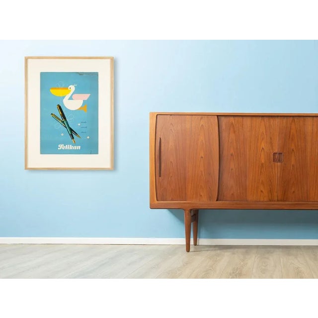 Mid-Century Modern Pelikan Advertisement, 1950s For Sale - Image 3 of 12