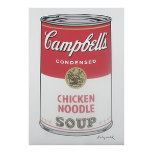1986 Andy Warhol Chicken Noodle Lithograph Cmoa Limited Edition