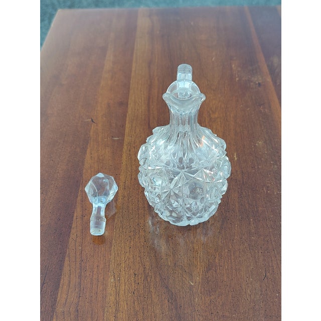 Vintage Oil Cruet With Glass Stopper For Sale - Image 4 of 5