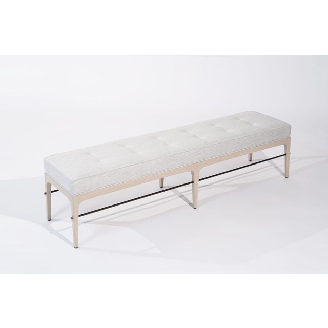 Not Yet Made - Made To Order Linear Bench in White Oak and Bronze Series 72 by Stamford Modern For Sale - Image 5 of 18