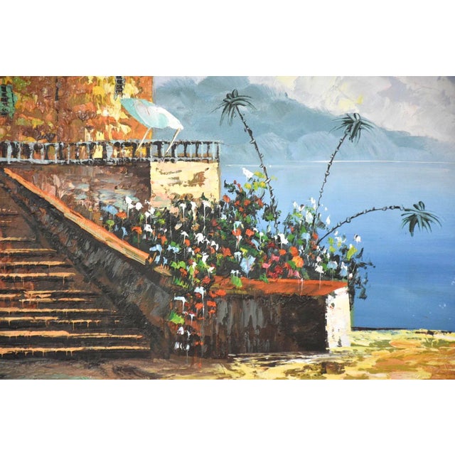 Signed Rossini Landscape Oil on Canvas Painting For Sale - Image 4 of 9