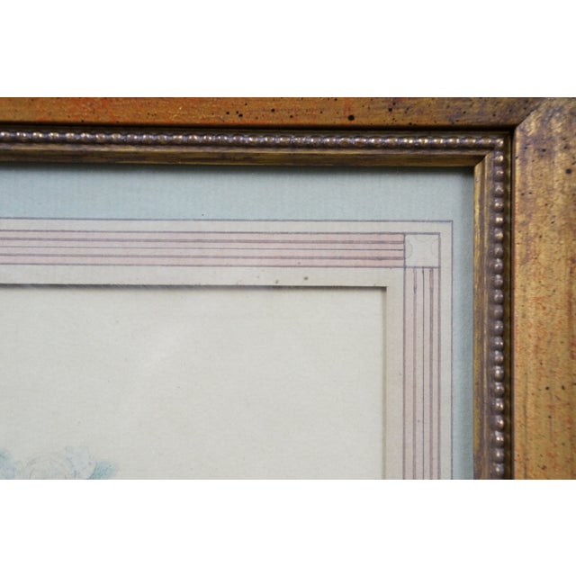 Antique Italian Baroque Madame La Princesse De Lamballe Lithograph Print Framed For Sale - Image 10 of 11