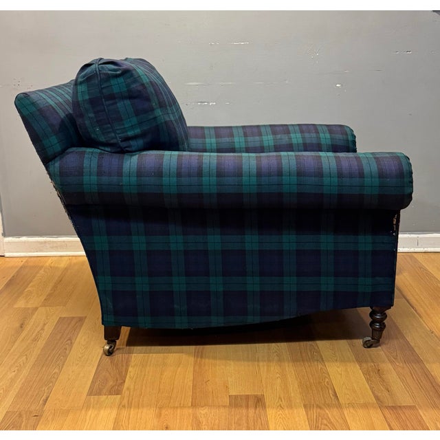 English George Smith Full Scroll Arm Chair For Sale - Image 3 of 7