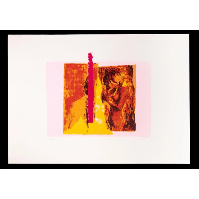 Limited edition of 90 prints, numbered and hand signed. Excellent condition. This piece is attributed to the mentioned...