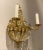 Gold Vintage French Rococo Chandelier Style Crystal Brass Wall Sconce For Sale - Image 8 of 8