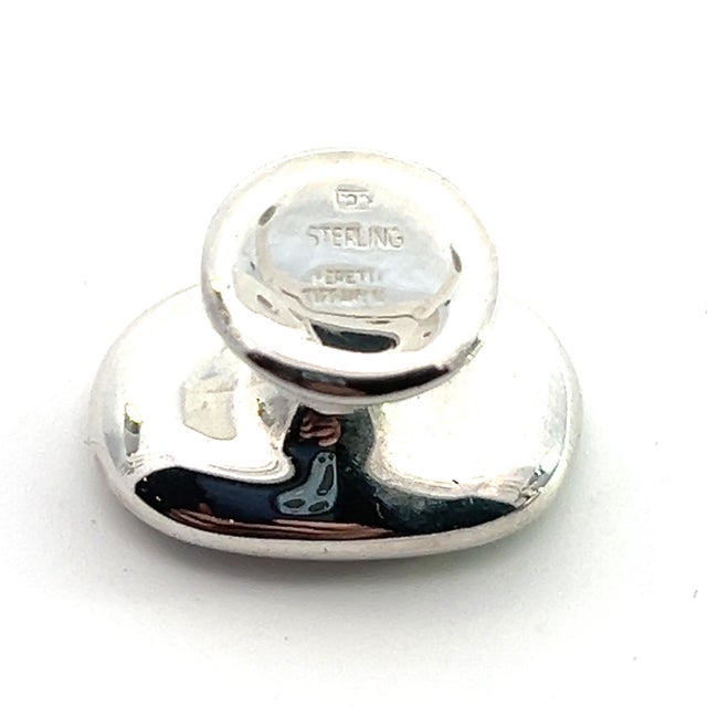 Authentic Tiffany & Co Cufflinks By Elsa Peretti Sterling Silver Estate TIF915 TRUSTED SELLER SINCE 2002 PLEASE SEE OUR...