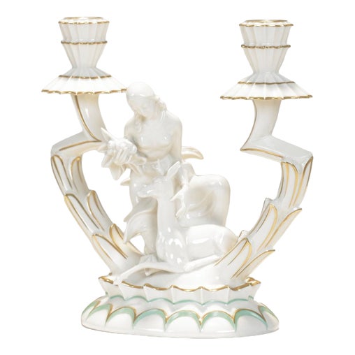 Chandelier in Porcelain by Karl Tutter, Germany, 1925 For Sale