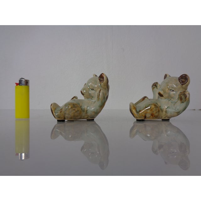 Ceramic Danish Studio Ceramic Bears from Søholm, 1960s, Set of 2 For Sale - Image 7 of 13