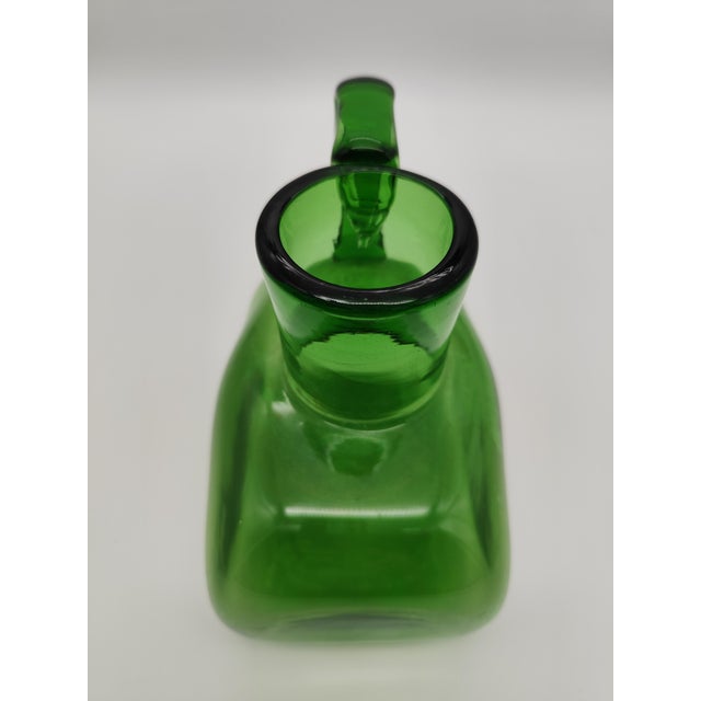 Mid-Century Green Jug from Empoli, Italy, 1970s For Sale - Image 3 of 5