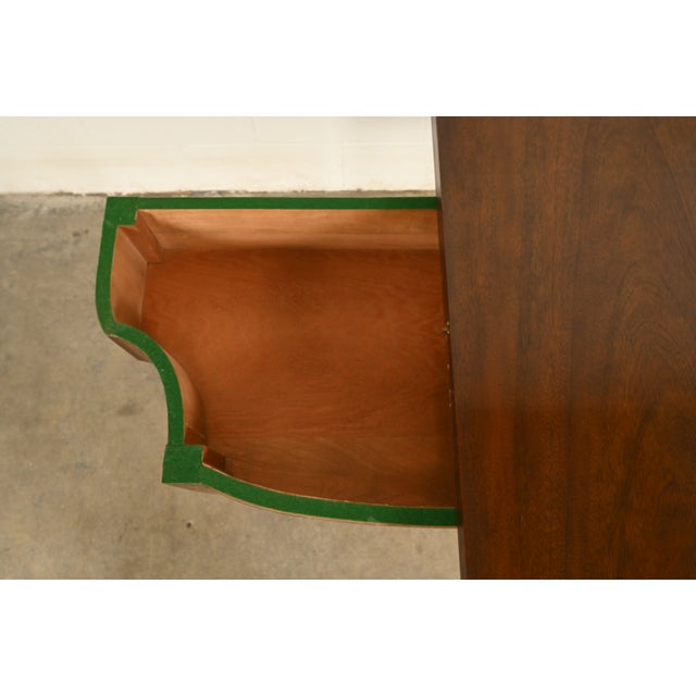 Brown Baker Furniture Federal Inlaid Mahogany Flip-Top Console or Game Table For Sale - Image 8 of 18