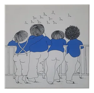 Illustration on Tile by Margo, 1984