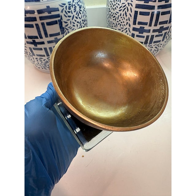 European Handcrafted Solitaire Game With Semi Precious Stone Marbles & Gilt Pedestal Bowl For Sale - Image 14 of 15