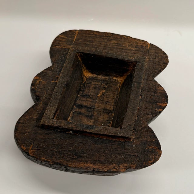 Wood Mid-Century Modern Antique Hand-Carved Teak Wood Three-Duck Box For Sale - Image 7 of 12