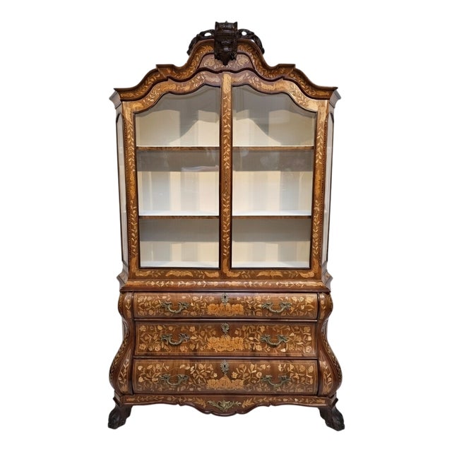 Antique Dutch Display Cabinet, 1800s For Sale