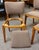 Beige Set of Vintage English Oak Dining Chairs W/ Upholstered Back & Seat by G-Plan Furniture, Uk c.1950 For Sale - Image 8 of 9